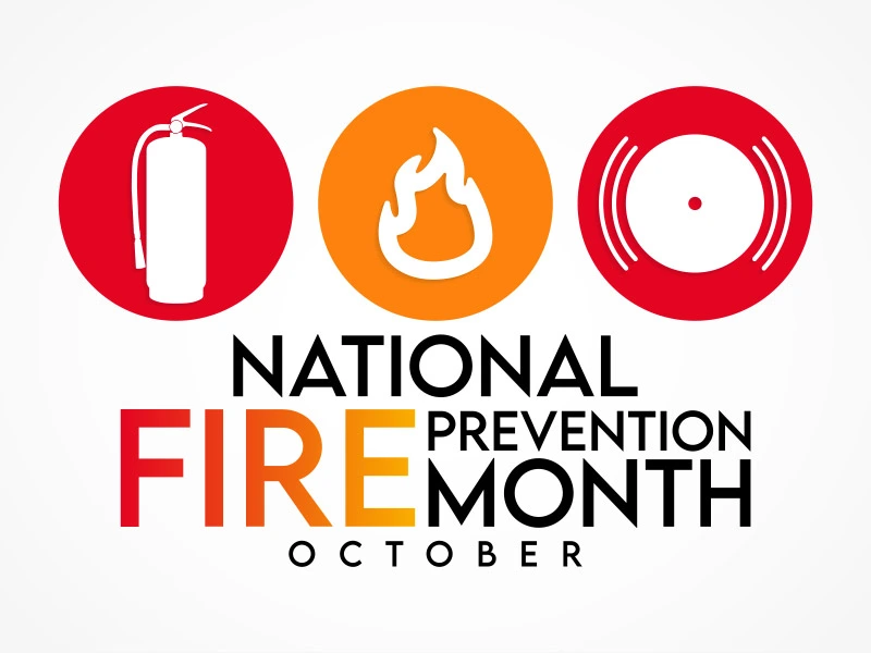 National Fire Prevention month poster