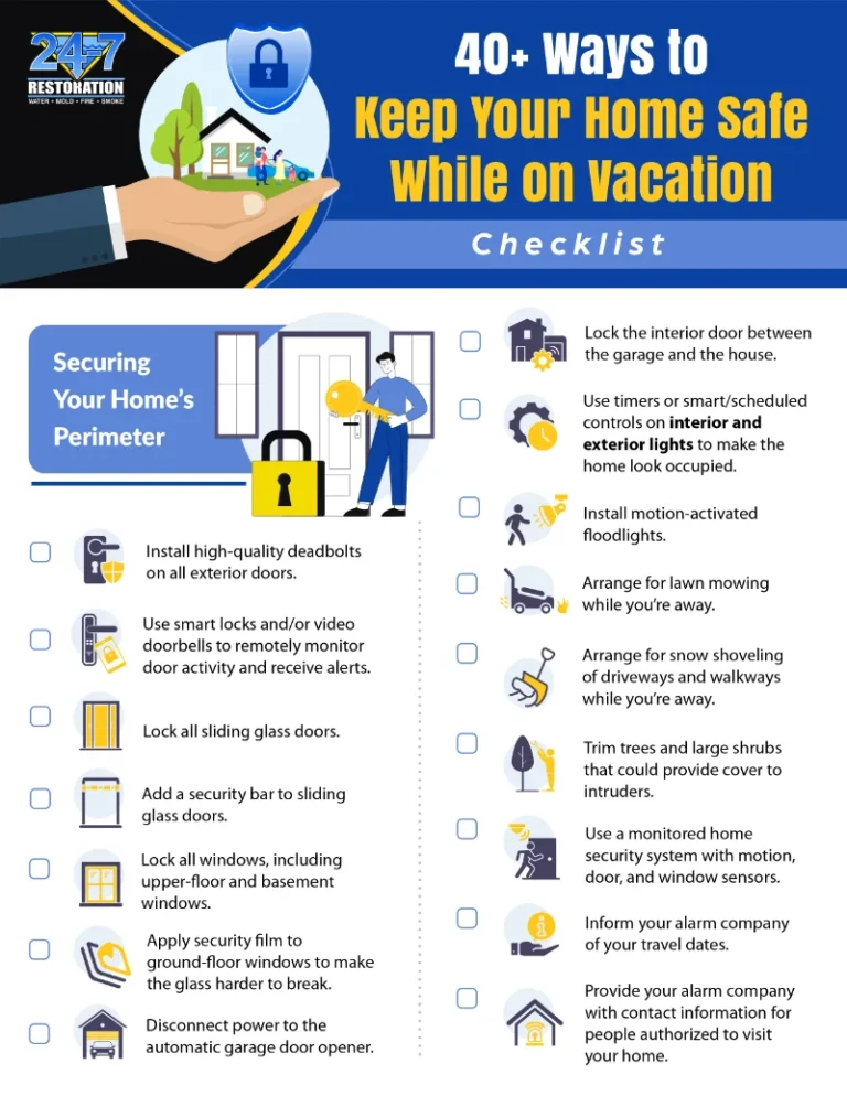 house checklist before vacation, page 1