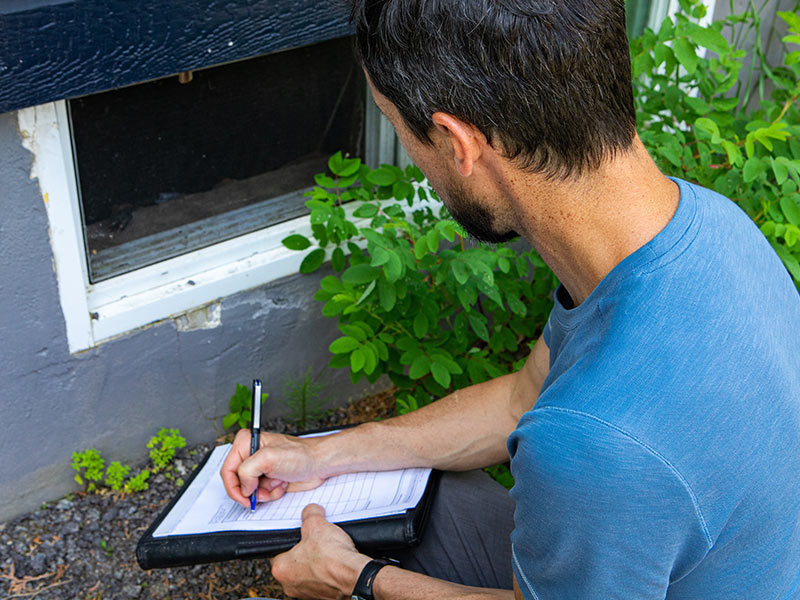 homeowner-checking-basement-window