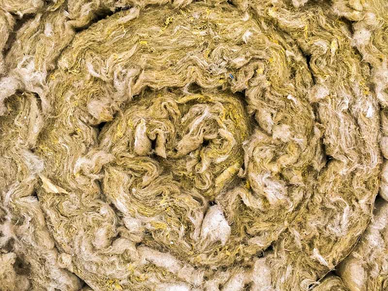 asbestos insulation from an old house