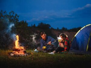 night camping in the colorado mountains