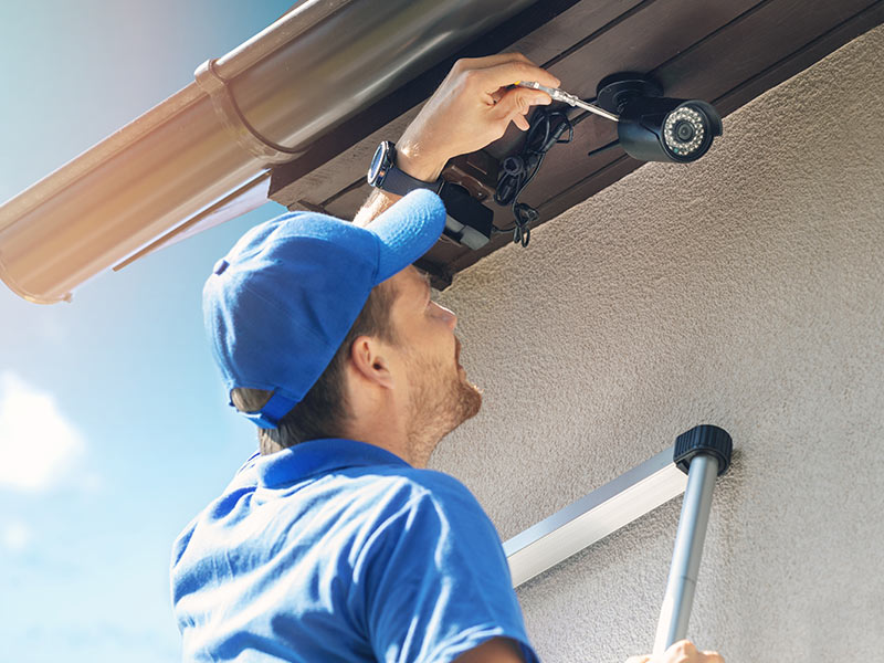 security camera installation
